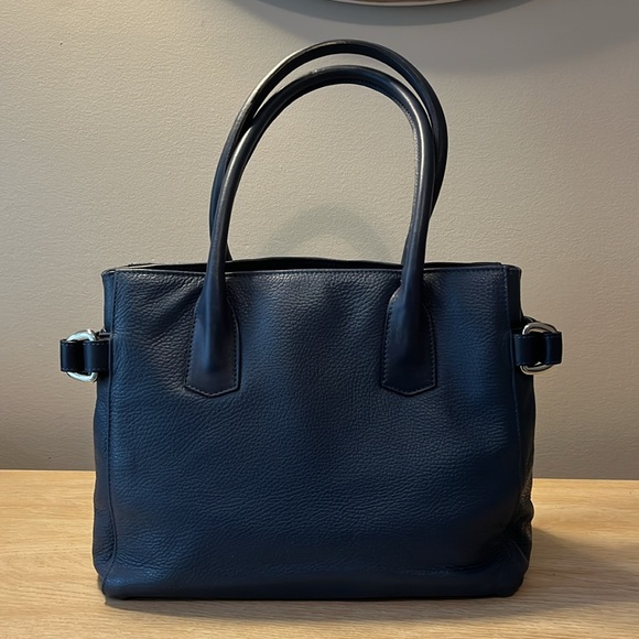 Borlino Luxury Handbag Handmade in Italy Calf Leather Capri Blue - Picture 3 of 9